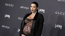 Kim Kardashianová v pokroilém stádiu thotenství (Los Angeles, 7. listopadu...