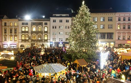 Vánoní trhy na Horním námstí v Olomouci