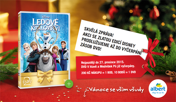 Alber eí problém s nedostatkem DVD s pohádkami Disney.