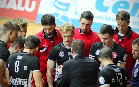 Time-out volejbalist eských Budjovic.