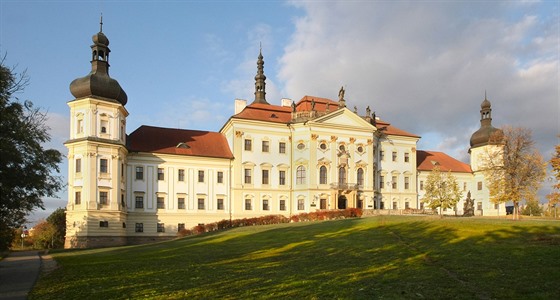 Pohled na olomoucké Kláterní Hradisko, v nm sídlí vojenská nemocnice.