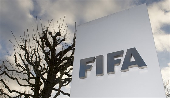 Sídlo fotbalové federace FIFA v zimním Curychu