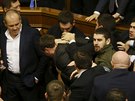 Rvaka v ukrajinském parlamentu (11. prosince 2015)