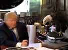 Donalda Trumpa chtl pi focení klovnout orel