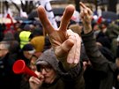Protest ve Varav se zúastnilo a padesát tisíc lidí (12. prosince 2015)