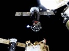 Odpojení Sojuzu TMA-17M od stanice ISS ped návratem na Zemi.