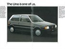 Dobový prospekt vozu FIAT Uno z roku 1986