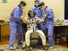 Tim Peake se v Kazachstánu pipravuje na odlet k Mezinárodní vesmírné stanici...