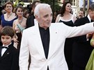 Charles Aznavour na zahájení 62. roníku filmového festivalu v Cannes (13. 5....