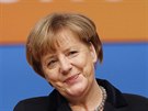 Nmecká kancléka Angela Merkelová bhem zahájení dvoudenní stranické...