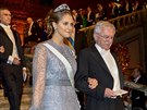 védská princezna Madeleine a nositel Nobelovky za chemii Paul Modrich na...