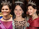 védské princezny Madeleine, Victoria a Sofia a královna Silvia