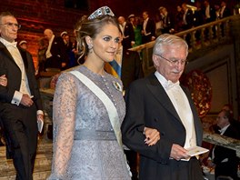 védská princezna Madeleine a nositel Nobelovky za chemii Paul Modrich na...