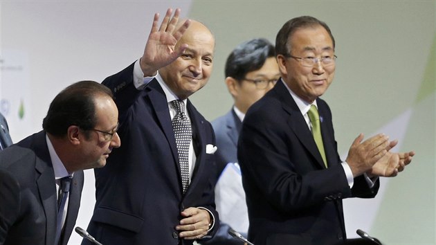Nejvy pedstavitel stt OSN v sobotu pedstavili nvrh nov klimatick dohody  (12. prosince 2015)