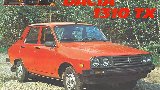 Dobov prospekt vozu Dacia 1310 TX vydan Mototechnou v roce 1987