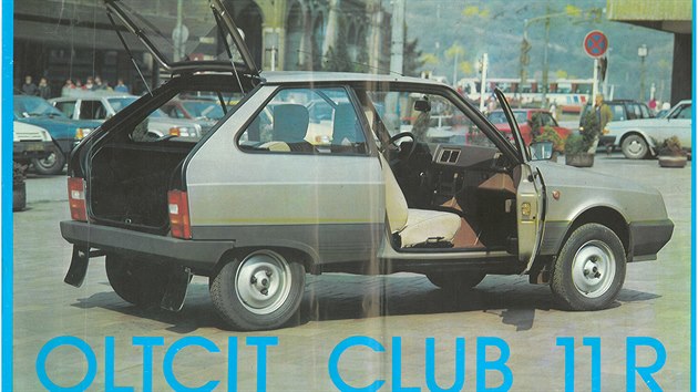 Dobový prospekt vozu Oltcit Club 11R vydaný Mototechnou v roce 1987