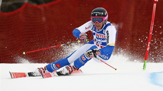 Frida Hansdotterov v obm slalomu v Aare