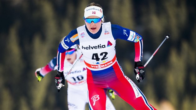 Ingvild Flugstad stbergov v zvodu na 15 kilometr v Davosu.