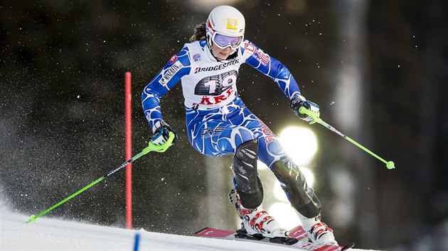 Petra Vlhov ve slalomu v Aare