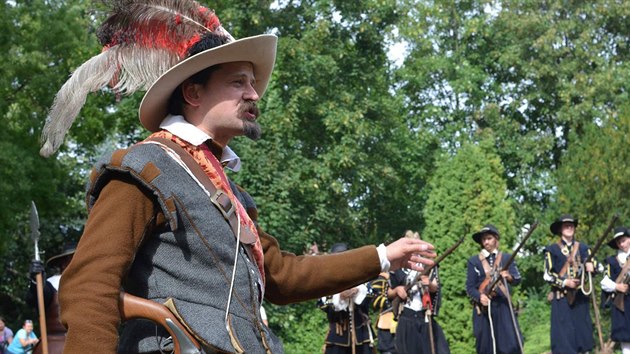 Ji�í Louda v historickém kostýmu z období t�icetileté války.