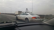 Testovací prototyp Audi A7 uzpsobený pro autonomní jízdu