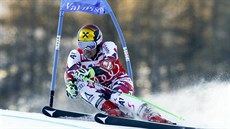 Marcel Hirscher v obím slalomu ve Val d'Isere.