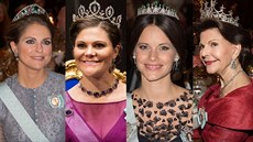 Švédské princezny Madeleine, Victoria a Sofia a královna Silvia