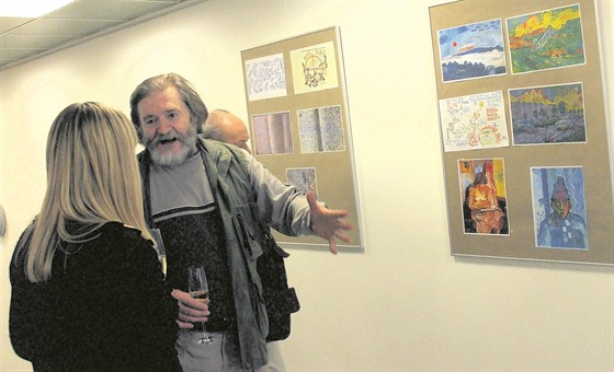 Zdenk Koek v únoru 2011 na výstav svého cyklu Poasí v ústeckém Paláci Zdar.