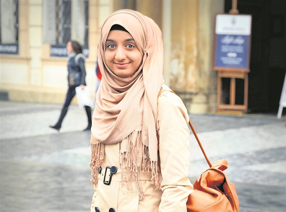 Studentka teplického gymnázia Eman Ghaleb.