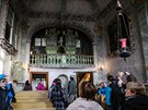 Nádherná kaple je ozdobou zámku v Hoálkovech. (27. prosince 2015)