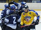 Radost kladenských hokejist v duelu na led Ústí nad Labem