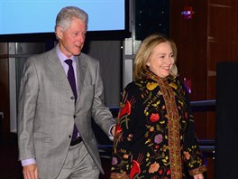 Bill Clinton a Hillary Clintonová (New York, 4. dubna 2013)