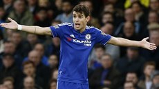 Oscar z londýnské Chelsea b�hem utkání anglické nejvy��í sout�e proti Watfordu.