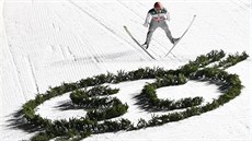 Severin Freund na m�stku v Oberstdorfu.