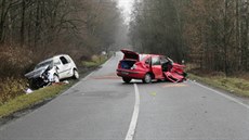 Dopravní nehoda mezi Mariánskými Láznmi a Chodovou Planou.