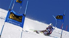 Rakouská ly�a�ka Eva-Maria Bremová mí�í za triumfem v ob�ím slalomu SP v...