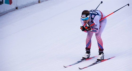 Petra Nováková bhem závodu Svtového poháru v Toblachu