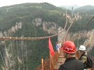 sklenný most v ínské provincii Hunan