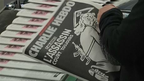 Francouzský satirický týdeník Charlie Hebdo po roce od útoku v redakci (ilustraní snímek)