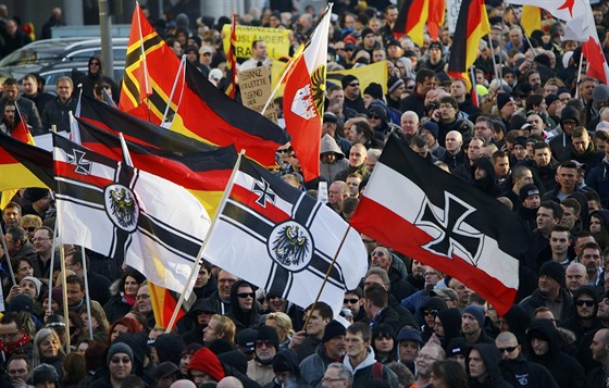 Demonstrace odpůrců imigrace v Kolíně nad Rýnem (9. ledna 2015)