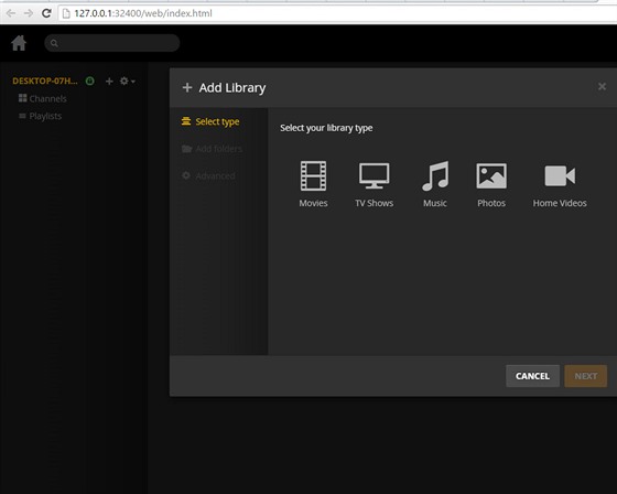 Plex Media Server 0.9