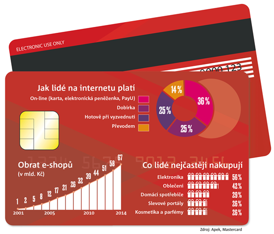 Platebn karta na internetu.