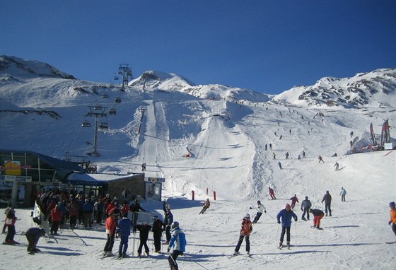 Zell am See / Kaprun. Dolní ást lyaské oblasti na kaprunském ledovci