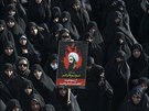 Protest proti poprav íitského duchovního Nimra Bákira Nimra v Teheránu (4....