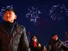 Severokorejci oslavují nukleární test.