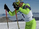 Petr Novák jako nováek týmu Lukáe Bauera pro sérii Ski Classics na...
