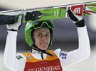 Slovinský skokan na lyích Peter Prevc se raduje z triumfu v Ga-Pa, díky nmu...