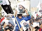 Proti poprav duchovního Nimra Bákira Nimra protestovali i íité v Bagdádu (5....