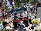 Jaroslav Valtr, Josef Kalina, Jií tross a jejich Tatra na startu Rally Dakar