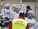 Hokejisté Komety nastupují k duelu s Plzní, který se hrál v Brn za Luánkami.